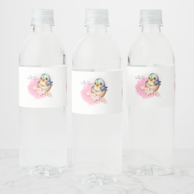Niedliche Kawaii Egg Bird Elegante Floral Baby Dus (Flaschen)