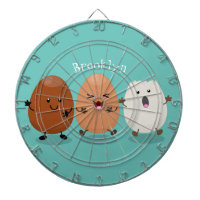 Niedliche Kawaii-Eier — lustige Cartoon-Illustrati