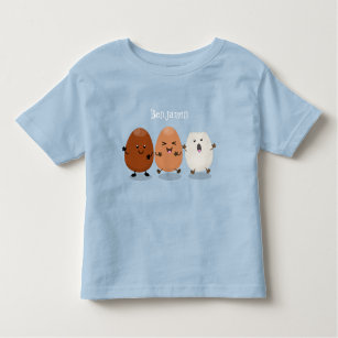 Niedliche Kawaii-Eier — lustige Cartoon-Illustrati Kleinkind T-shirt