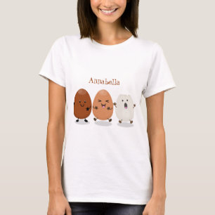Niedliche Kawaii-Eier — lustige Cartoon-Illustrati T-Shirt