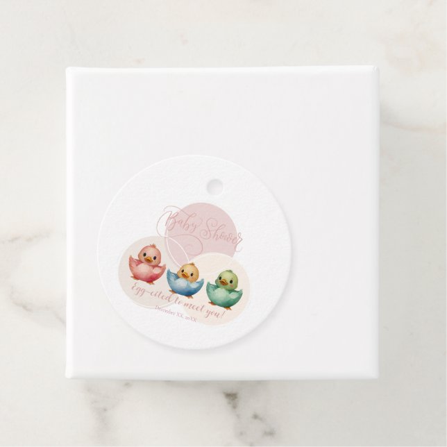 Niedliche Kawaii Eiervögel Pastellfarben Kinderdus Geschenkanhänger (Beispiel)