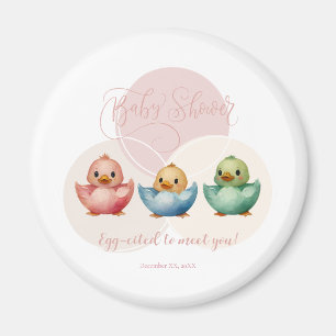 Niedliche Kawaii Eiervögel Pastellfarben Kinderdus Magnet