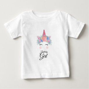 Niedliche Kawaii farbenfrohe Regenbogen Einhorn Ge Baby T-shirt
