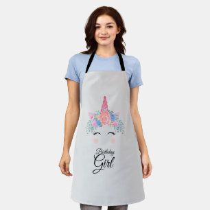 Niedliche Kawaii farbenfrohe Regenbogen Einhorn Ge Schürze