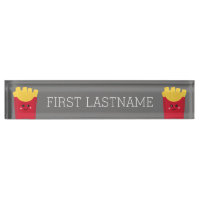 Niedliche Kawaii Fries mit Individuelle Name