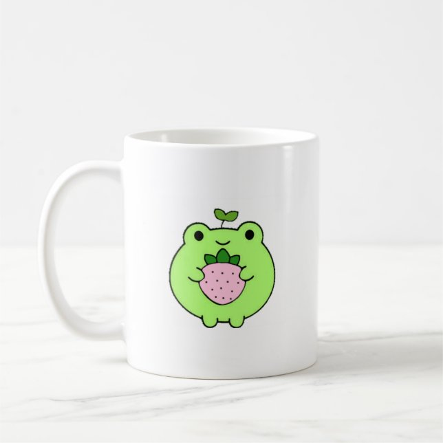 Niedliche Kawaii-Frosch-Tasse Kaffeetasse (Links)
