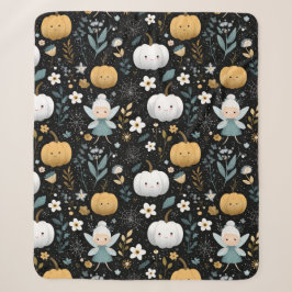 Niedliche Kawaii Halloween Fairy und Pastel Pumpki Sherpadecke