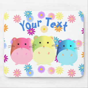 Niedliche Kawaii-Hamster Mousepad