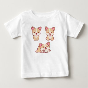 Niedliche Kawaii-Hunde Baby T-shirt