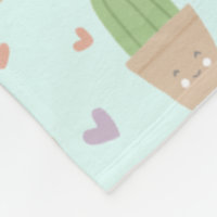 Niedliche Kawaii-Kakteen und Herzmuster