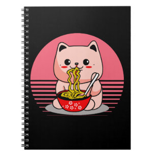 Niedliche Kawaii-Katze Notizblock