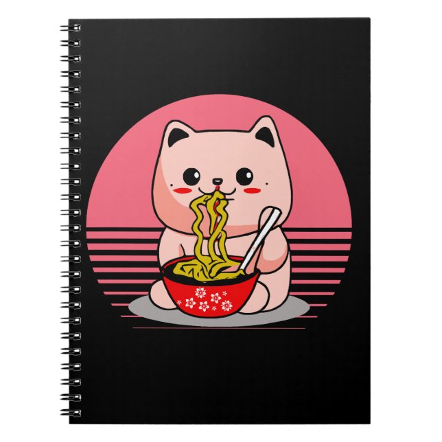 Niedliche Kawaii-Katze Notizblock (Vorderseite)