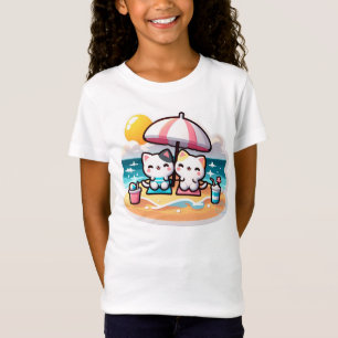 Niedliche Kawaii-Katze T-Shirt