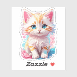 Niedliche Kawaii Kitten Aufkleber