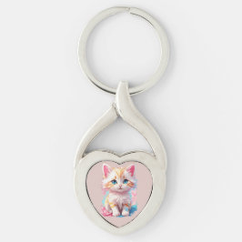 Niedliche Kawaii Kitten Schlüsselanhänger