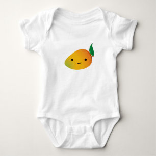 Niedliche Kawaii lächelnde Mango Baby Strampler