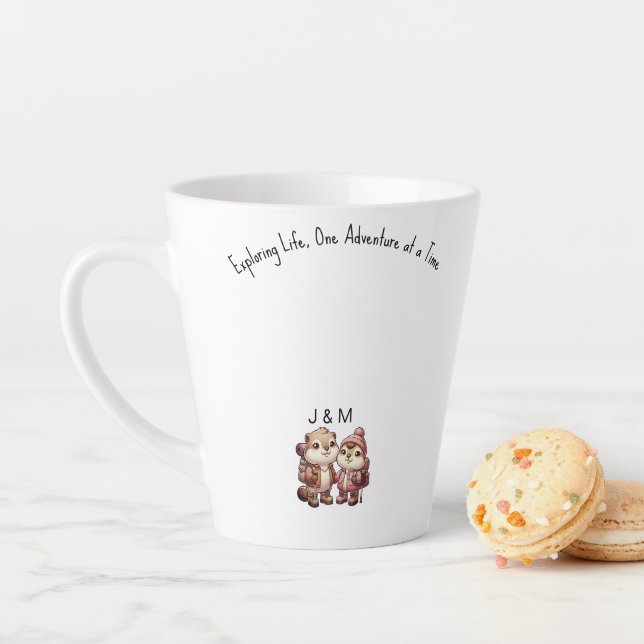 Niedliche Kawaii Marmot Städtische Bergwanderung Milchtasse (Beispiel)