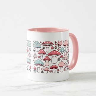 Niedliche Kawaii Mushroom-Tasse Tasse