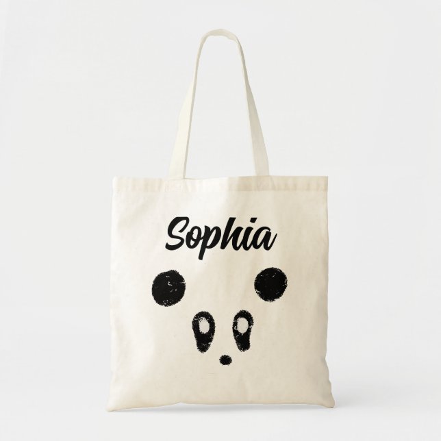 Niedliche Kawaii Panda Personalisiert Tote Beutel  Tragetasche (Vorne)