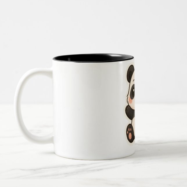 Niedliche Kawaii Panda Tasse - Adortable Cartoon T (Links)