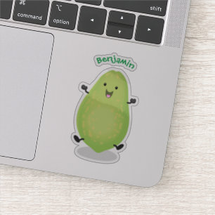 Niedliche Kawaii Papaya Pw Pfow Cartoon-Abbildung Aufkleber