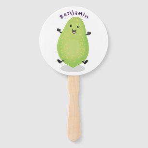 Niedliche Kawaii Papaya Pw Pfow Cartoon-Abbildung Fächer