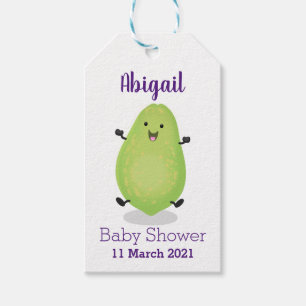 Niedliche Kawaii Papaya Pw Pfow Cartoon-Abbildung Geschenkanhänger
