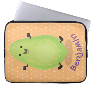 Niedliche Kawaii Papaya Pw Pfow Cartoon-Abbildung Laptopschutzhülle