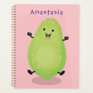 Niedliche Kawaii Papaya Pw Pfow Cartoon-Abbildung Planer