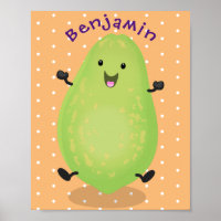 Niedliche Kawaii Papaya Pw Pfow Cartoon-Abbildung
