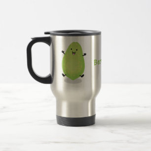 Niedliche Kawaii Papaya Pw Pfow Cartoon-Abbildung Reisebecher