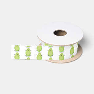 Niedliche Kawaii Papaya Pw Pfow Cartoon-Abbildung Satinband
