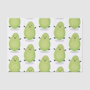 Niedliche Kawaii Papaya Pw Pfow Cartoon-Abbildung Seidenpapier
