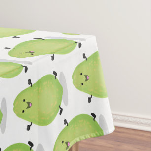 Niedliche Kawaii Papaya Pw Pfow Cartoon-Abbildung Tischdecke