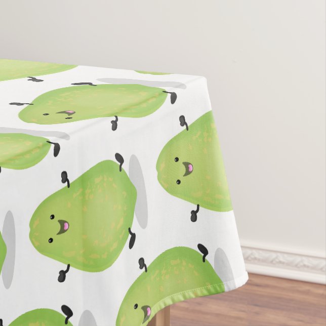 Niedliche Kawaii Papaya Pw Pfow Cartoon-Abbildung Tischdecke (Beispiel)