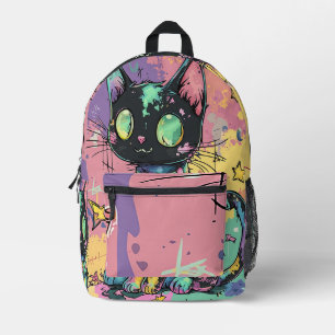 Niedliche Kawaii Pastel Goth Patchwork Gotische Cr Bedruckter Rucksack