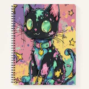 Niedliche Kawaii Pastel Goth Patchwork Gotische Cr Notizbuch