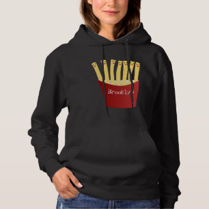 Niedliche Kawaii Pommes Fastfood Cartoon Illustrat Hoodie