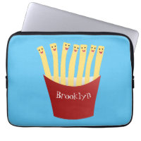 Niedliche Kawaii Pommes Fastfood Cartoon Illustrat