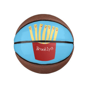 Niedliche Kawaii Pommes Fastfood Cartoon Illustrat Mini Basketball