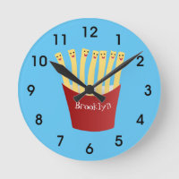 Niedliche Kawaii Pommes Fastfood Cartoon Illustrat