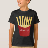 Niedliche Kawaii Pommes Fastfood Cartoon Illustrat