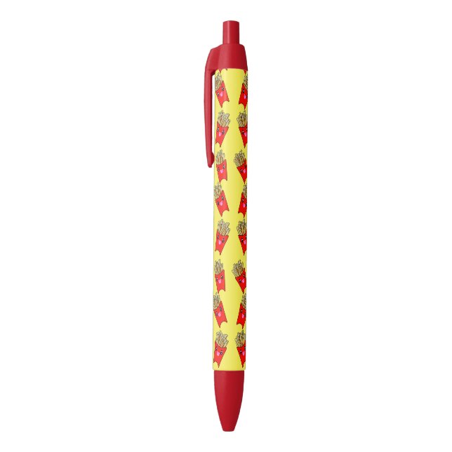 Niedliche kawaii-Pommes frites Ketschup Kugelschreiber (Oberseite (Vertikal))