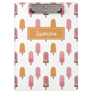 Niedliche Kawaii Popsicle Iced Pops Lolly Summer L Klemmbrett