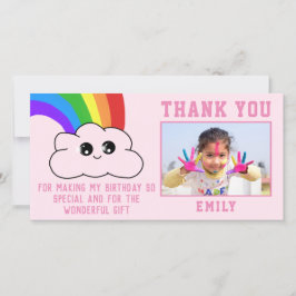 Niedliche Kawaii Rainbow Cloud Vielen Dank für Ihr