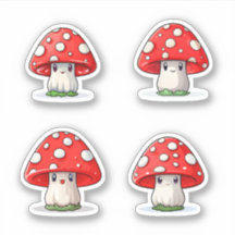 Niedliche Kawaii Red Cap Pilzstickerpackung