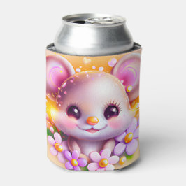 Niedliche Kawaii-Rosa-Maus Dosenkühler
