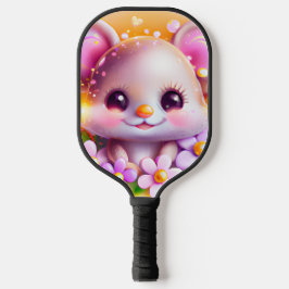 Niedliche Kawaii-Rosa-Maus Pickleball Schläger