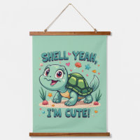 Niedliche Kawaii-Schildkröte mit Funny Puan Ocean 