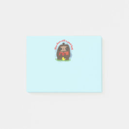 Niedliche Kawaii Sloth Buchliebhaber Post-it Klebezettel